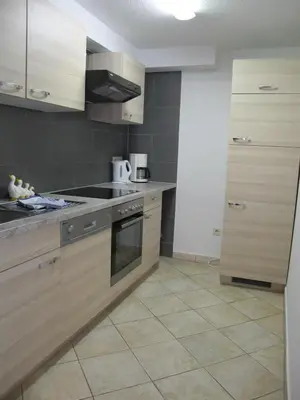 Küche/Küchenzeile in der Unterkunft Ferienhaus Schrammsteinblick