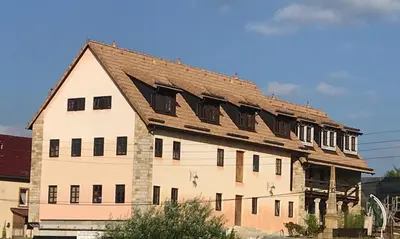 Das Gebäude in dem sich die Ferienwohnung befindet