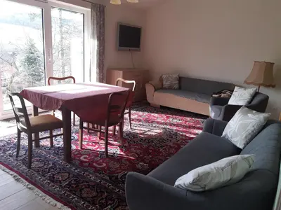 Ein Sitzbereich in der Unterkunft 
