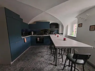 Küche/Küchenzeile in der Unterkunft Ferienhaus Anno 1794 Pirna
