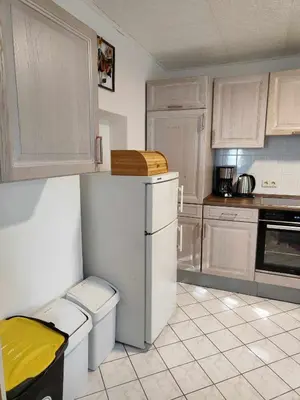 Küche/Küchenzeile in der Unterkunft Ferienwohnung Kühnel