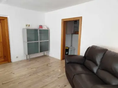Ein Sitzbereich in der Unterkunft Ferienwohnung Kühnel