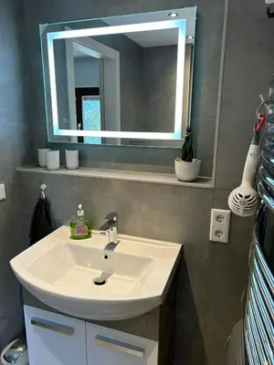 Ein Badezimmer in der Unterkunft Ferienwohnung Niemann