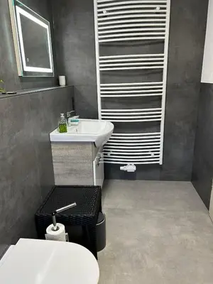 Ein Badezimmer in der Unterkunft Ferienwohnung Niemann