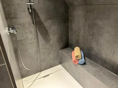 Ein Badezimmer in der Unterkunft Ferienwohnung Niemann