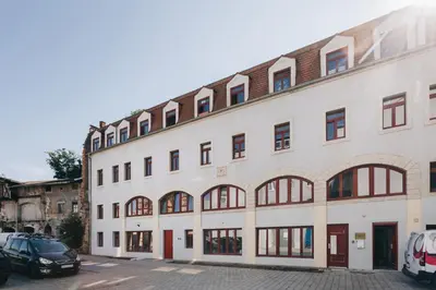 Das Gebäude in dem sich die Ferienwohnung befindet