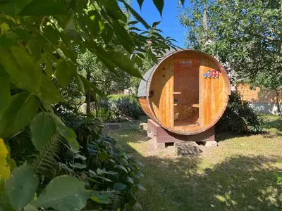 Ein Garten an der Unterkunft Ferienhaus am Bächelweg