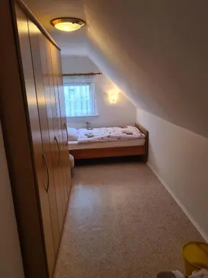 Ein Bett oder Betten in einem Zimmer der Unterkunft Ferienhaus Pali - idyllische Atmosphäre