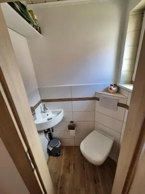 Ein Badezimmer in der Unterkunft Ferienhaus Pali - idyllische Atmosphäre