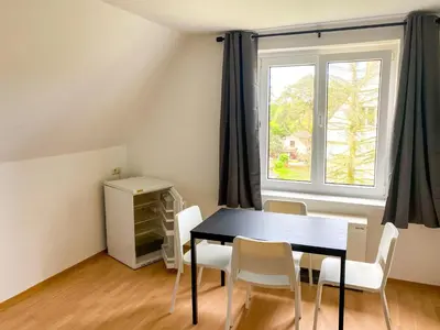 Grundriss der Unterkunft Monteurwohnungen Wiednitz, Einzelbetten, Küche, Parkplatz