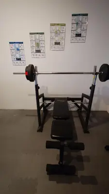 Das Fitnesscenter und/oder die Fitnesseinrichtungen in der Unterkunft alte Bäckerei Ottendorf-Okrilla - #Lisa# im Norden von Dresden, WLan, Netfix