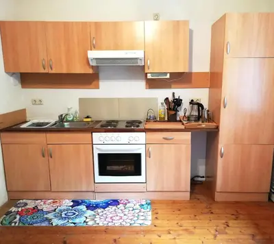 Küche/Küchenzeile in der Unterkunft Ferienwohnung für Naturfreunde