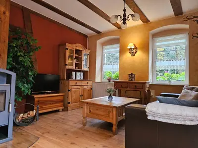 TV/Unterhaltungsangebot in der Unterkunft gemütliche Ferienwohnung Schwarzmühle