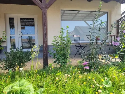 Ein Garten an der Unterkunft Grubschützer Ferienhäuschen