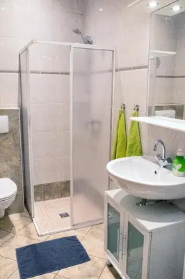 Ein Badezimmer in der Unterkunft Haus Wettin