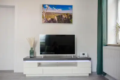 TV/Unterhaltungsangebot in der Unterkunft Haus Wettin