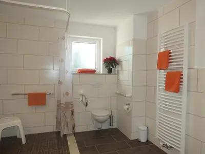 Ein Badezimmer in der Unterkunft Ferienobjekt beim Steinmetzen