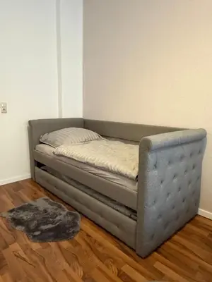 Ein Bett oder Betten in einem Zimmer der Unterkunft Eigentumswohnung in Dresden