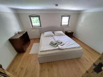 Ein Bett oder Betten in einem Zimmer der Unterkunft Ferienhaus bei Hempels