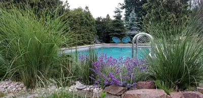 Der Swimmingpool an oder in der Nähe von Ferienhof Elbauenblick