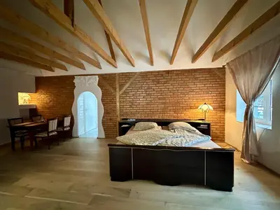 Ein Bett oder Betten in einem Zimmer der Unterkunft Apartment Studio Aurora