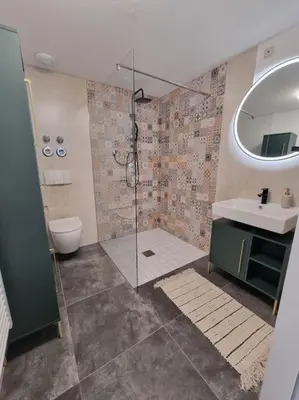 Ein Badezimmer in der Unterkunft Altstadt-Oase mit Traumblick