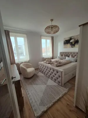 Ein Bett oder Betten in einem Zimmer der Unterkunft Altstadt-Oase mit Traumblick