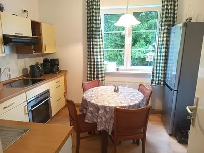 Küche/Küchenzeile in der Unterkunft Ferienwohnung Finkenberg