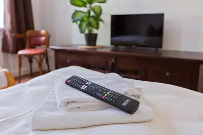 TV/Unterhaltungsangebot in der Unterkunft Gästezimmer I Einzelzimmer mit Gemeinschaftsbad und Gemeinschaftsküche Chemnitz