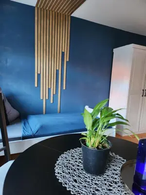 Ein Sitzbereich in der Unterkunft Schwalbenhof