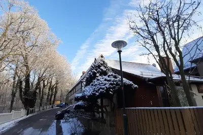 Kleines Ferienhaus Hoher Stein im Elbtal im Winter