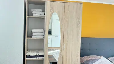 Ein Bett oder Betten in einem Zimmer der Unterkunft Pension Arthur 22