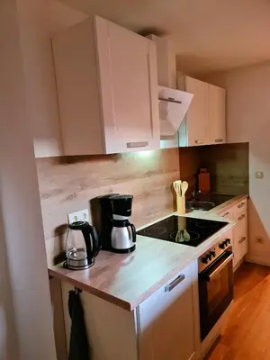 Küche/Küchenzeile in der Unterkunft Apartments Herzberg