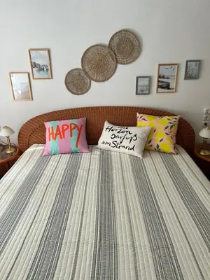 Ein Bett oder Betten in einem Zimmer der Unterkunft Casa Verde Dresden