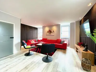 TV/Unterhaltungsangebot in der Unterkunft Premium Penthouse W46 Dresden - elbnah, hochwertig mit Parkplatz!
