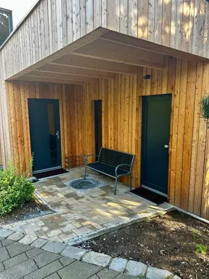 Das Gebäude in dem sich die Ferienwohnung befindet
