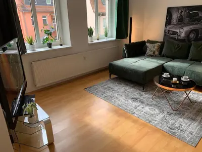 Ein Sitzbereich in der Unterkunft Apartment in Grimma mit 2 Schlafzimmer