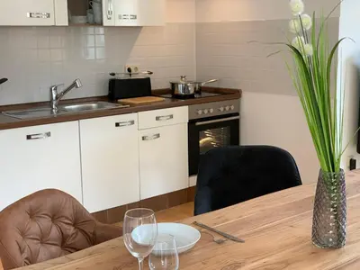 Küche/Küchenzeile in der Unterkunft Apartment in Grimma mit 2 Schlafzimmer