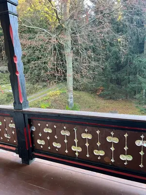 Ein Balkon oder eine Terrasse in der Unterkunft Villa Märchenland