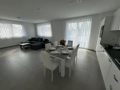 Küche/Küchenzeile in der Unterkunft KoschenOase Wohnung barreriefrei 4 Personen