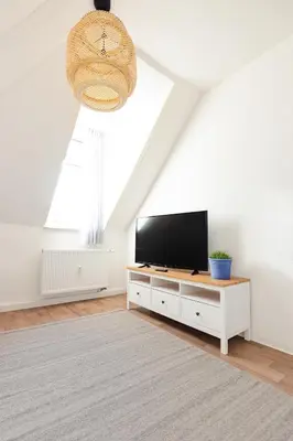 TV/Unterhaltungsangebot in der Unterkunft Moderne Gemütliche Wohnung