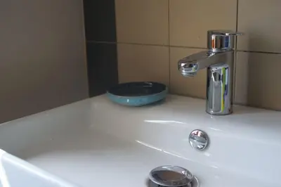 Ein Badezimmer in der Unterkunft Zentrumsnahe Ferienwohnung 