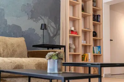 Ein Sitzbereich in der Unterkunft Grafschafft angenehmes wohnen - 2 Schlafzimmer I Tiefgarage I Balkon