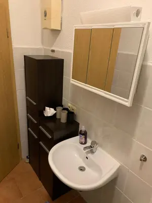 Ein Badezimmer in der Unterkunft Gablenz - Apartments - ideal für bis zu 5 Pers