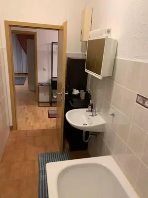 Ein Badezimmer in der Unterkunft Gablenz - Apartments - ideal für bis zu 5 Pers