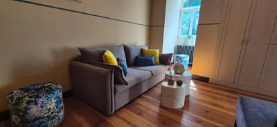 Ein Sitzbereich in der Unterkunft Schlosshotel Hohenbocka