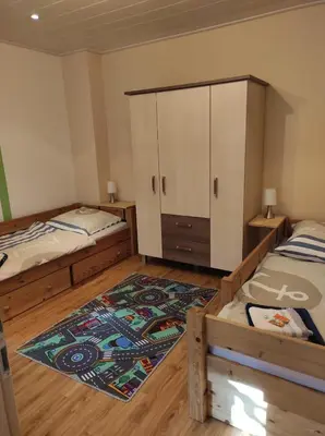 Ein Bett oder Betten in einem Zimmer der Unterkunft Quartier Torno