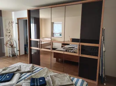 Ein Bett oder Betten in einem Zimmer der Unterkunft Quartier Torno