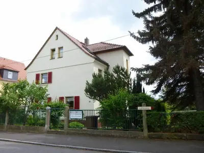 Das Gebäude in dem sich das Ferienhaus befindet