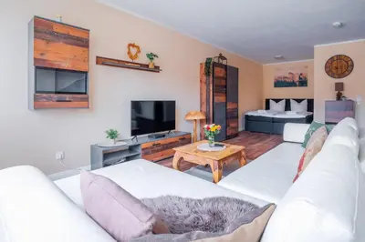 TV/Unterhaltungsangebot in der Unterkunft Apartment im Seepark